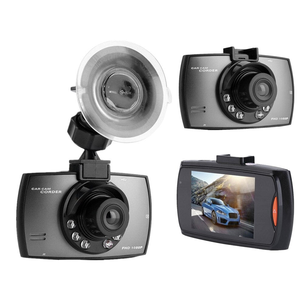 Autós DVR HD 1080P kamera 6cm LCD kijelzővel és G-szenzorral - Folyamatos felvétel