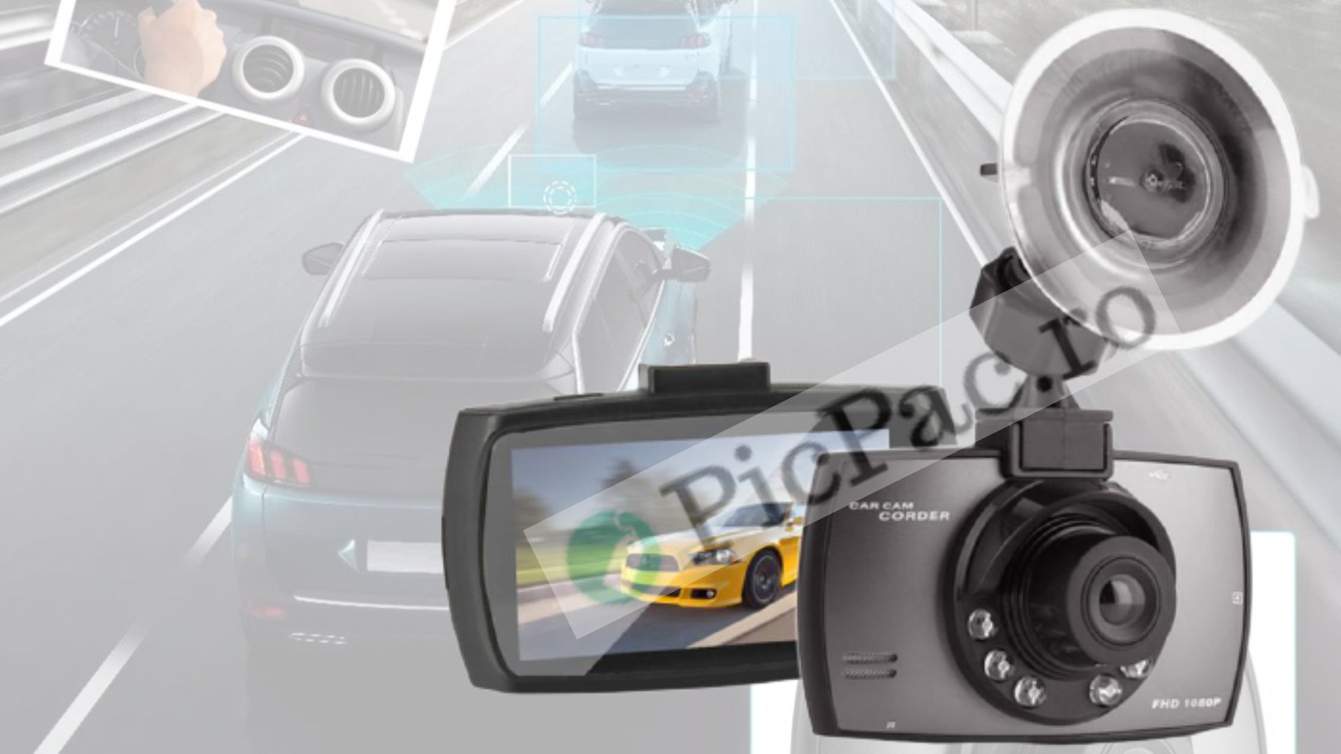 Autós DVR HD 1080P kamera 6cm LCD kijelzővel és G-szenzorral - Folyamatos felvétel
