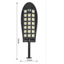 COB LED napelemes lámpa mozgásérzékelővel és távirányítóval - 20 ultra-fényes LED IP65