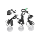 GD-8071 Hordozható Napelemes Készlet 3 LED Izzóval, Telefon Töltéssel, FM Rádióval, Bluetooth-szal és MP3-mal