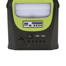 GD-8071 Hordozható Napelemes Készlet 3 LED Izzóval, Telefon Töltéssel, FM Rádióval, Bluetooth-szal és MP3-mal