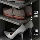 7 szintes cipőtároló, elegáns design, szürke - optimális cipőrendezés