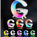 3 az 1-ben vezeték nélküli töltőállomás RGB lámpával és bluetooth hangszóróval, alkalmazásvezérlés