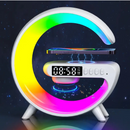 3 az 1-ben vezeték nélküli töltőállomás RGB lámpával és bluetooth hangszóróval, alkalmazásvezérlés