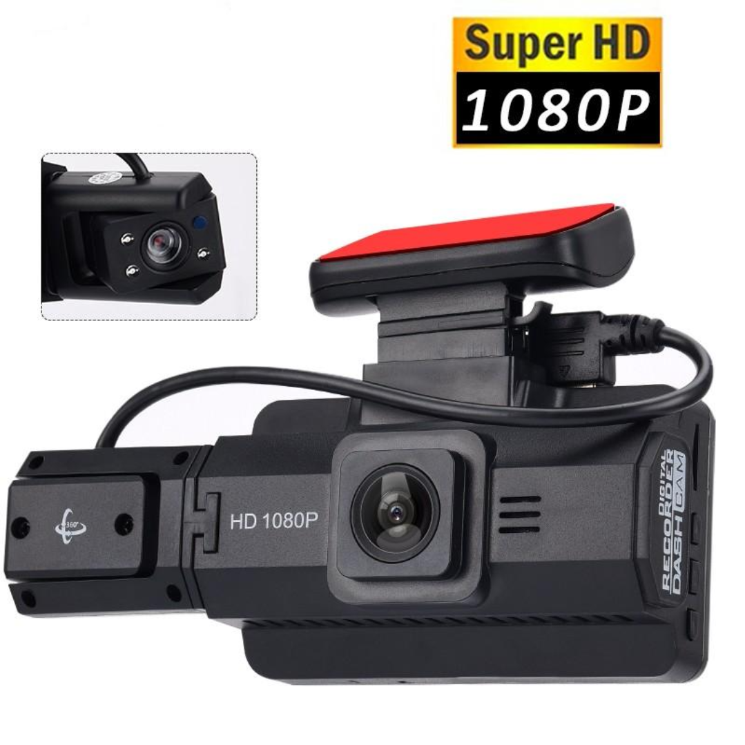 Autós DVR Full HD 1080P kamera 7.6cm-es kijelzővel, éjjellátó funkcióval és G-szenzorral