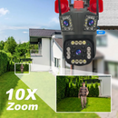 12MP Ultra HD WiFi megfigyelő kamera - Kültéri/Beltéri PTZ-vel, 5X zoommal, éjjellátóval és beépített szirénával