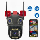 12MP Ultra HD WiFi megfigyelő kamera - Kültéri/Beltéri PTZ-vel, 5X zoommal, éjjellátóval és beépített szirénával