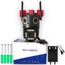 12MP Ultra HD WiFi megfigyelő kamera - Kültéri/Beltéri PTZ-vel, 5X zoommal, éjjellátóval és beépített szirénával