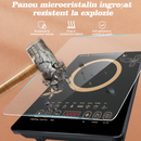 Hordozható indukciós főzőlap 2200W, LCD érintőpanel, 8 funkció, időzítő és érintésvezérlés - Fekete