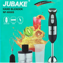 Jubake 500W Multifunkcionális Kézi Turmixgép - 2 Sebességfokozat, Rozsdamentes Acél Pengék, Aprító Tartozék