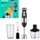 Jubake 500W Multifunkcionális Kézi Turmixgép - 2 Sebességfokozat, Rozsdamentes Acél Pengék, Aprító Tartozék