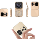 i16Pro Mini Flip Telefon - Dual SIM, HD Kijelző, Bluetooth, FM Rádió - Kompakt és Ellenálló Design