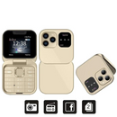 i16Pro Mini Flip Telefon - Dual SIM, HD Kijelző, Bluetooth, FM Rádió - Kompakt és Ellenálló Design