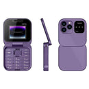i16Pro Mini Flip Telefon - Dual SIM, HD Kijelző, Bluetooth, FM Rádió - Kompakt és Ellenálló Design