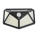 100 LED-es napelemes lámpa mozgásérzékelővel - 600 lumen