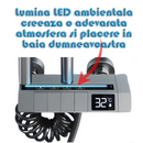 Intelligens Zuhanykészlet | LED Kijelző + Termosztatikus Vezérlés | 4 Permetezési Mód | Levegő Technológia