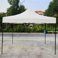 Fehér összecsukható pavilon sátor, 3x3 m, fém keret