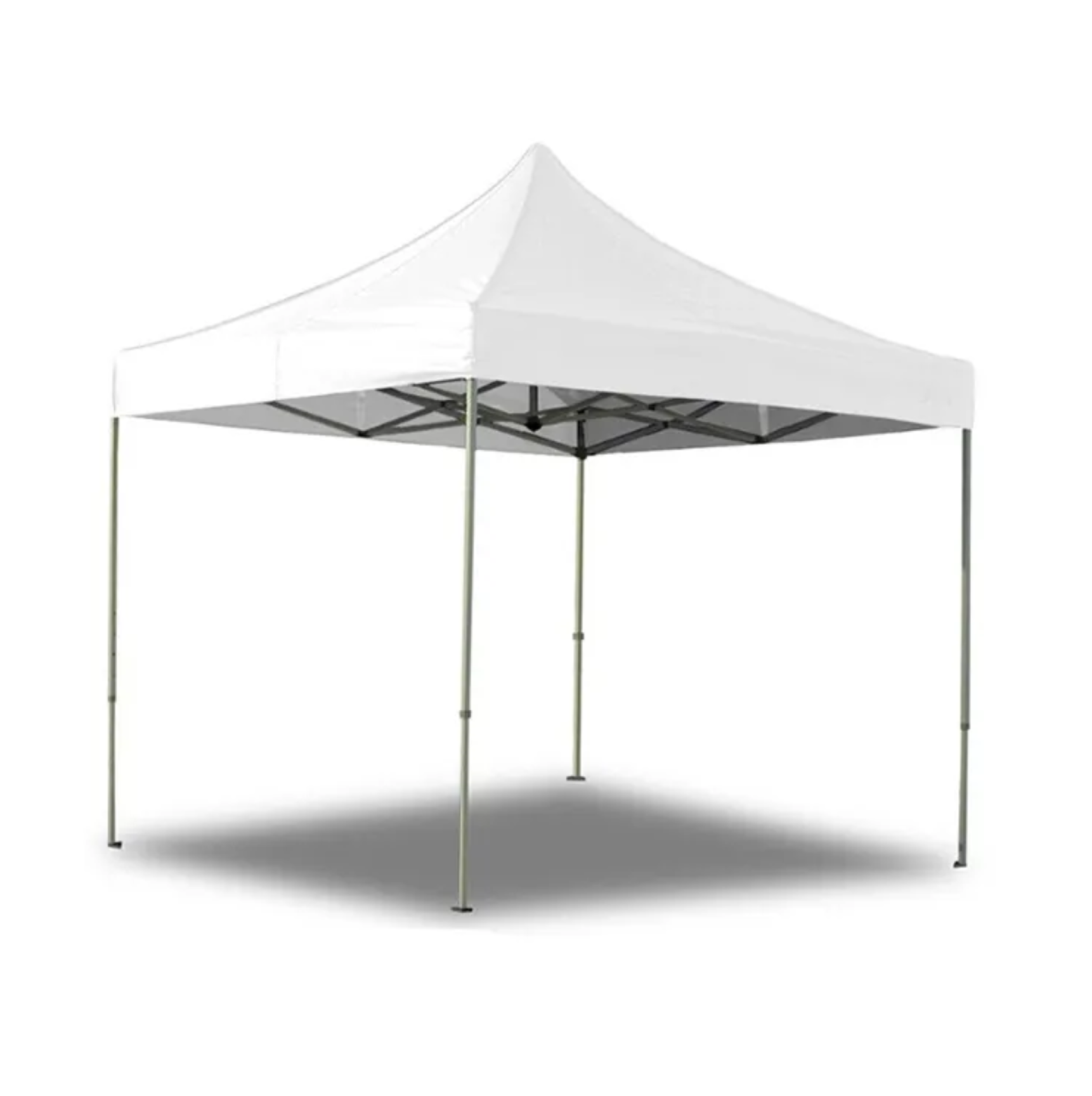 Fehér összecsukható pavilon sátor, 3x3 m, fém keret