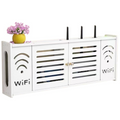 Fali rendszerező polc WiFi routerhez - Modern tartó kábel- és aljzatelrejtéssel