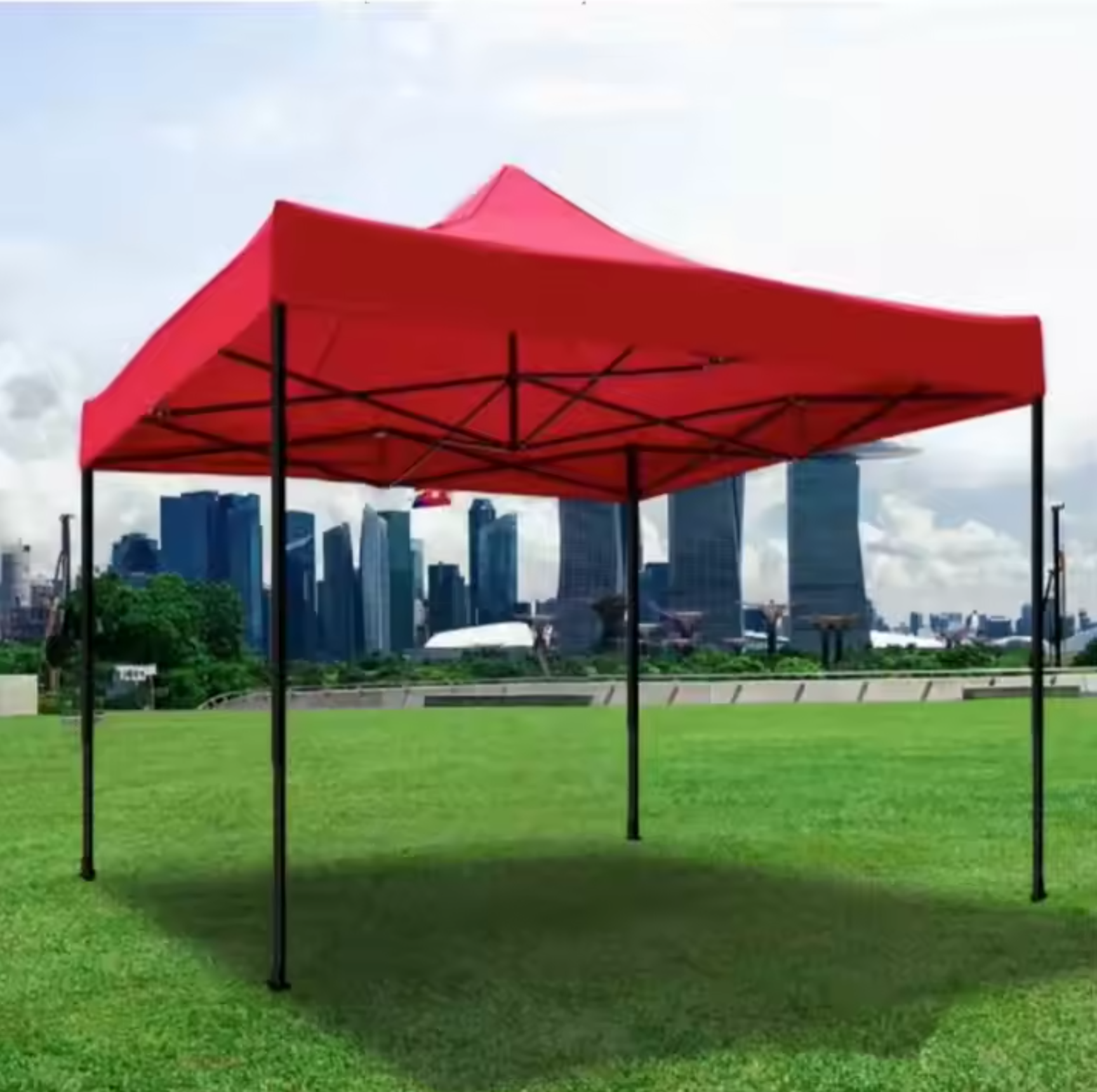 PREMIUM ultra-ellenálló, összecsukható 3x3 m kerti sátor / pavilon, fém szerkezet