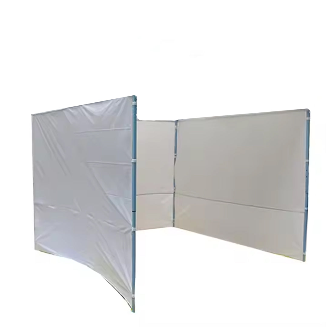Pavilon/sátor oldalsó ponyva 9m x 192cm - Vízálló védelem fehér színben