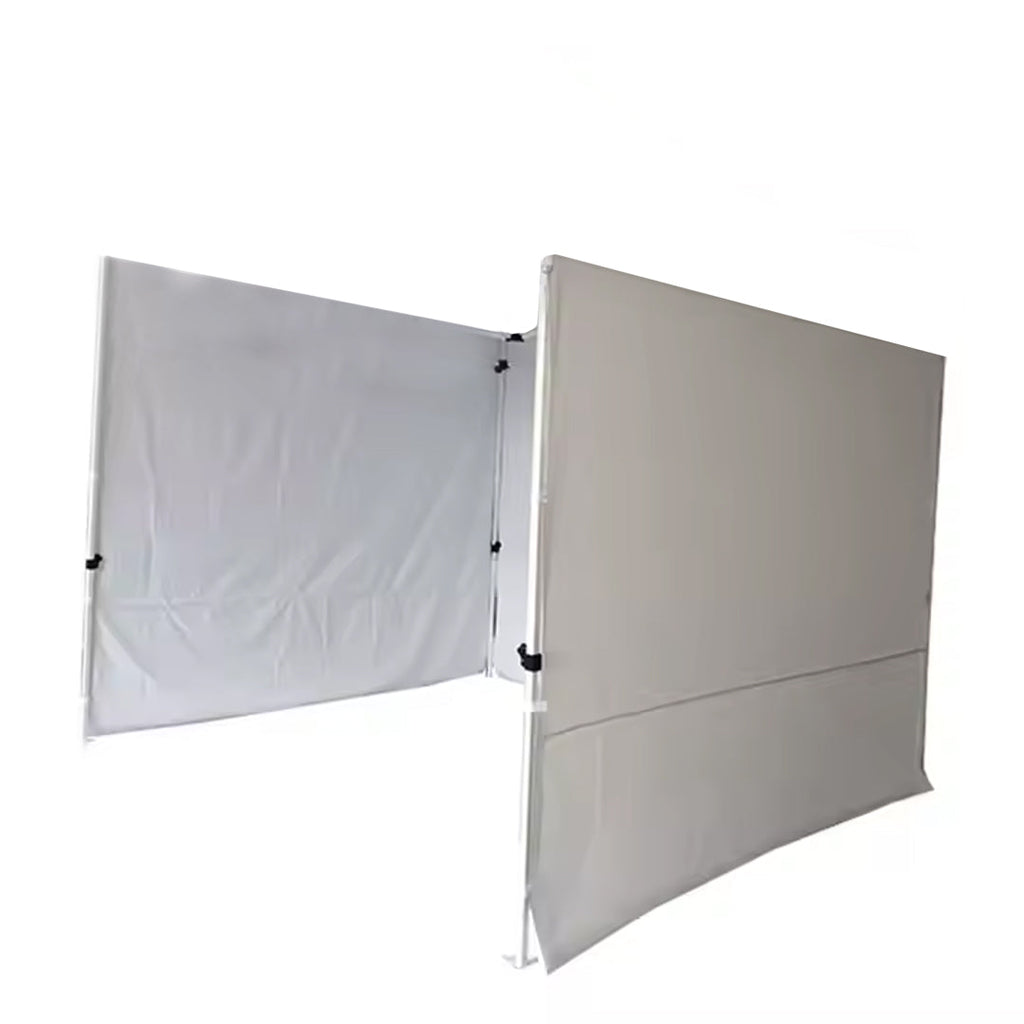 Pavilon/sátor oldalsó ponyva 9m x 192cm - Vízálló védelem fehér színben