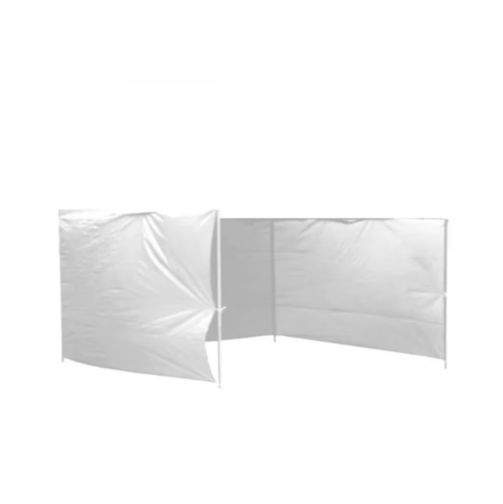 Pavilon/sátor oldalsó ponyva 9m x 192cm - Vízálló védelem fehér színben