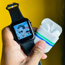 Smartwatch T55 Pro Max + Bluetooth fülhallgató + töltődokkoló + extra szíj - komplett szett
