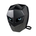 Vízálló motoros hátizsák LED-del és karbon dizájnnal - laptop rekesz, merev tok