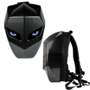 Vízálló motoros hátizsák LED-del és karbon dizájnnal - laptop rekesz, merev tok