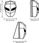 Vízálló motoros hátizsák LED-del és karbon dizájnnal - laptop rekesz, merev tok