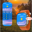 K4G Ultra Smartwatch 4G SIM-mel - Videóhívások, AI asszisztens és Egészségmonitor