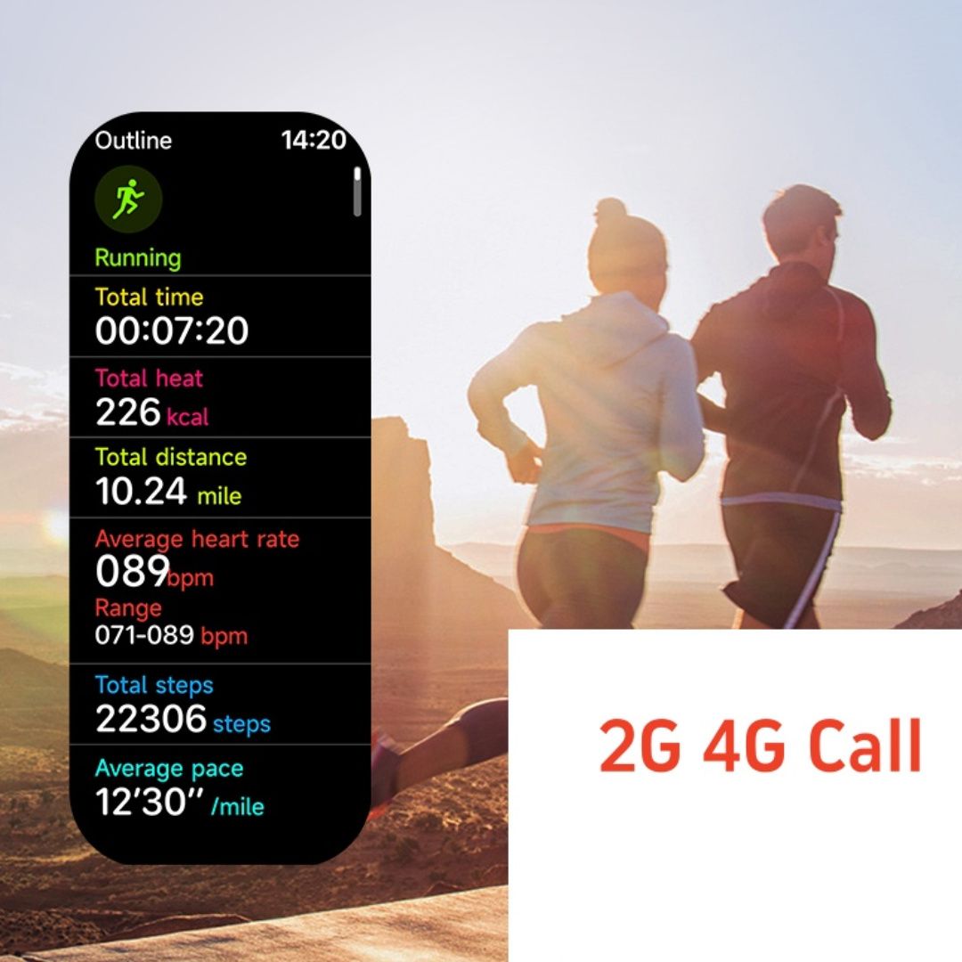 K4G Ultra Smartwatch 4G SIM-mel - Videóhívások, AI asszisztens és Egészségmonitor