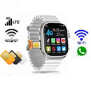K4G Ultra Smartwatch 4G SIM-mel - Videóhívások, AI asszisztens és Egészségmonitor