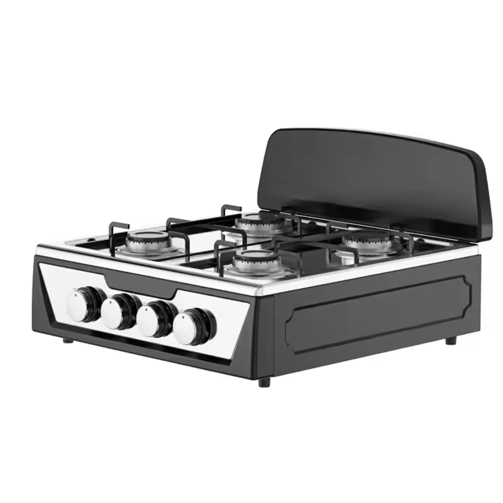 Star Chef Gáztűzhely 4 Égővel - Ellenálló Fém Burkolat, Robusztus Kialakítás Védőfedéllel