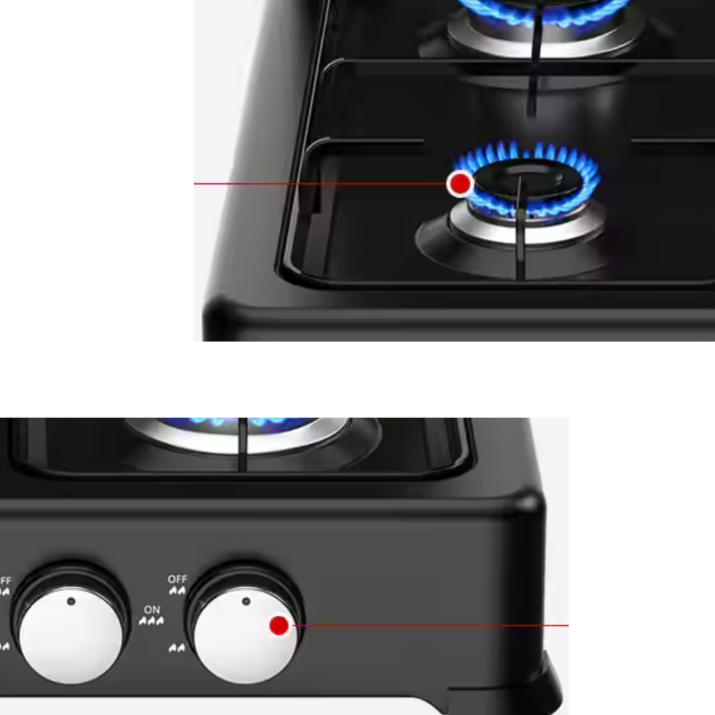 Star Chef 4 égős gáztűzhely – fémház fedéllel, kompakt professzionális kialakítás