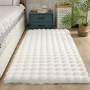 Puha műszőrme szőnyeg 3D Bubble design 180x230cm - Északi fehér nappaliba és hálószobába