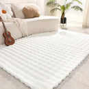 Puha műszőrme szőnyeg 3D Bubble design 180x230cm - Északi fehér nappaliba és hálószobába