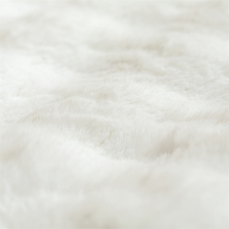 Prémium műszőrme szőnyeg 3D Bubble 120x180cm - Fehér arany csíkos design
