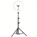 Professzionális kör alakú LED lámpa állvánnyal és telefontartóval - Ring Light sminkhez és fotózáshoz