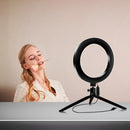 Professzionális kör alakú LED lámpa állvánnyal és telefontartóval - Ring Light sminkhez és fotózáshoz