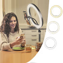 Professzionális kör alakú LED lámpa állvánnyal és telefontartóval - Ring Light sminkhez és fotózáshoz