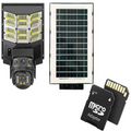 4MP napelemes térfigyelő kamera 32GB kártyával - Intelligens PTZ, erős LED, 4G, hangos kaputelefon