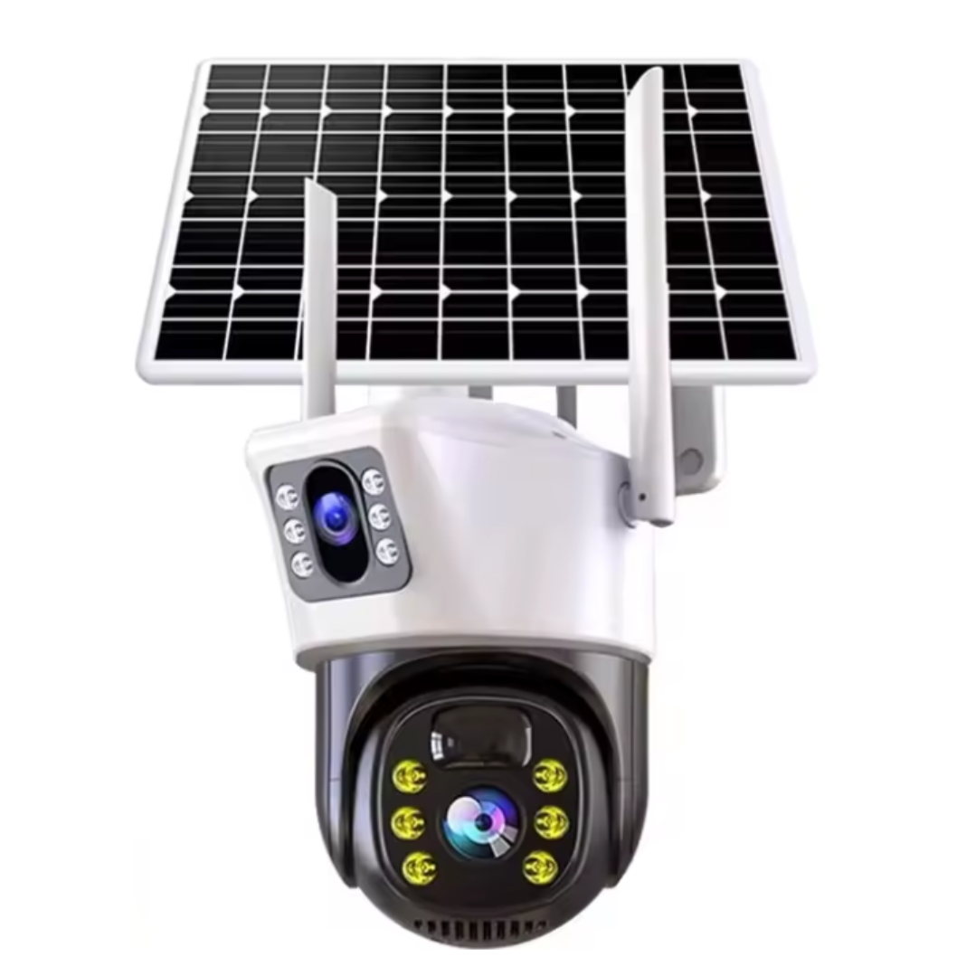 IP WiFi megfigyelő kamera csomag dupla lencsével + 32GB kártya - IR éjjellátó, mozgásérzékelés