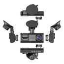 Full HD 1080P autós DVR kamera 3 lencsével + 32GB kártya - 170°-os látószög, éjjellátó, G-szenzor