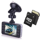 HD 720p Autós DVR Kamera Csomag Éjszakai Felvétellel + 32GB Kártya - Tapadókorongos Tartóval