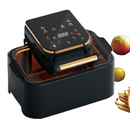 Digitális forrólevegős fritőz 12L 1700W - Érintőképernyős vezérlés, 11 program, LED kijelző, Olajmentes főzés