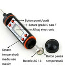 Digitális Főzőhőmérő - Pontosság ±1°C, Tartomány -50°C és 300°C között
