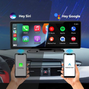 10.26 hüvelykes autós navigáció, HD | Vezeték nélküli Carplay, első/hátsó kamerák, Bluetooth, tükrözés, érintőképernyő