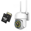 WI-FI megfigyelő kamera | Színes éjjellátó, mozgásérzékelő, PTZ, FFvideo vezérlés, 32GB kártya